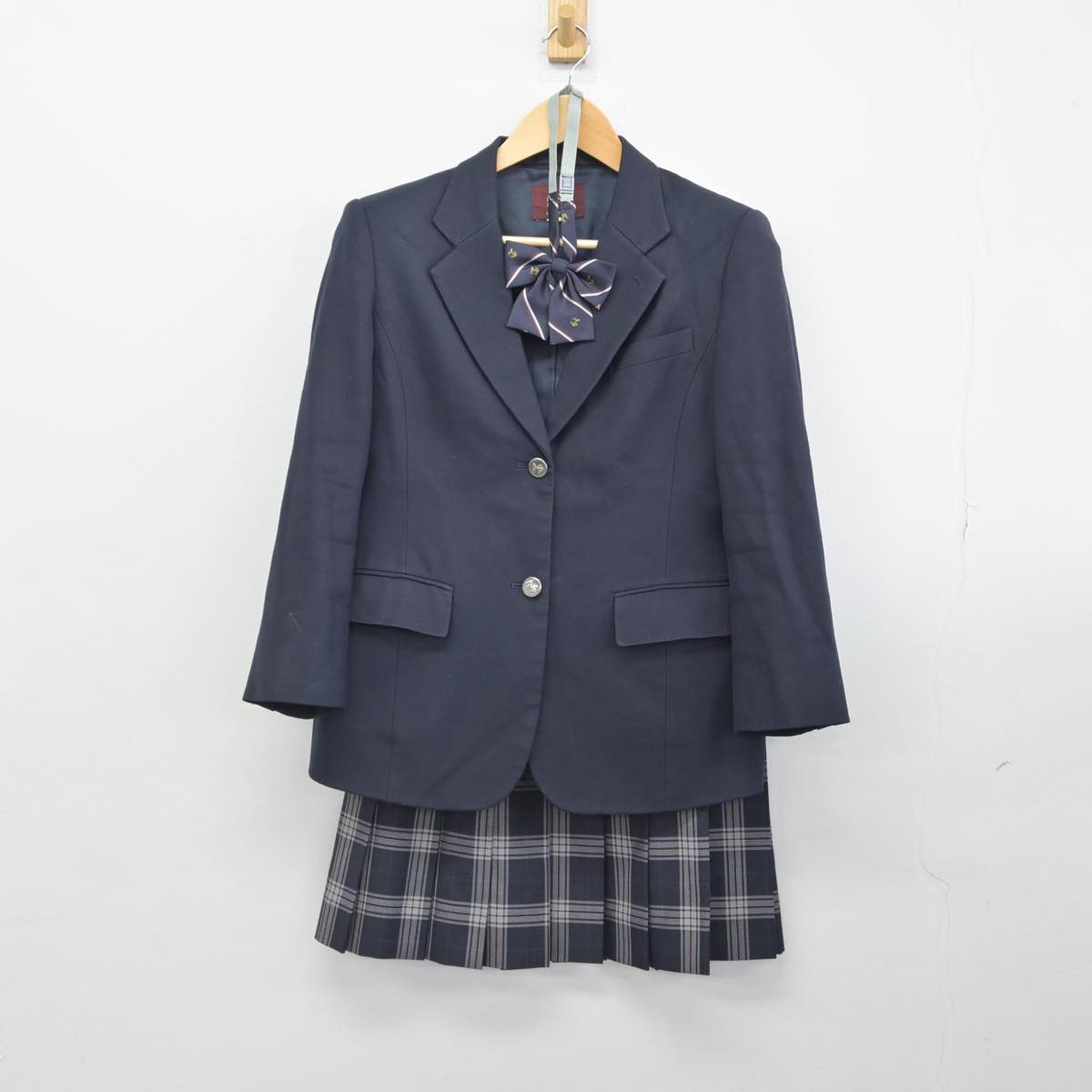 【中古】神奈川県 麻生総合高等学校 女子制服 5点（ブレザー・スカート・ズボン）sf028693