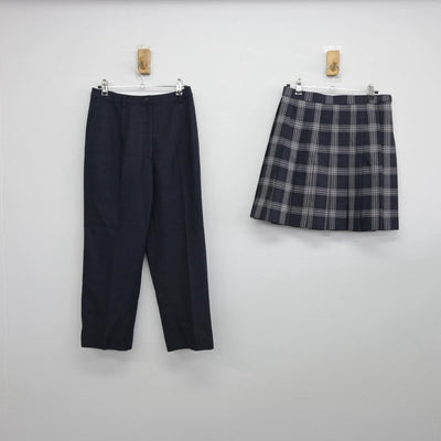 【中古】神奈川県 麻生総合高等学校 女子制服 5点（ブレザー・スカート・ズボン）sf028693