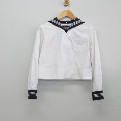 【中古】東京都 成女高等学校 女子制服 2点（セーラー服・ニット）sf028699