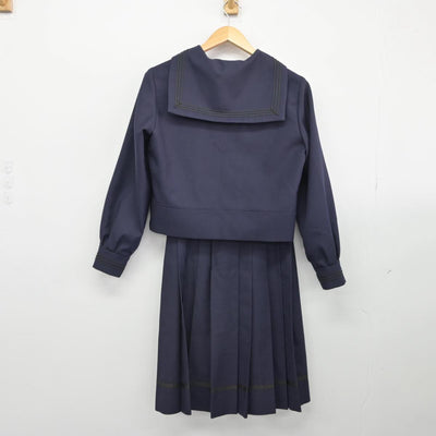 【中古】東京都 成女高等学校 女子制服 2点（セーラー服・スカート）sf028700