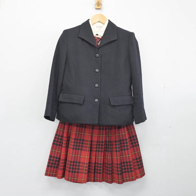 【中古】福島県 会津高等学校 女子制服 5点（ブレザー・シャツ・ニット・スカート）sf028713