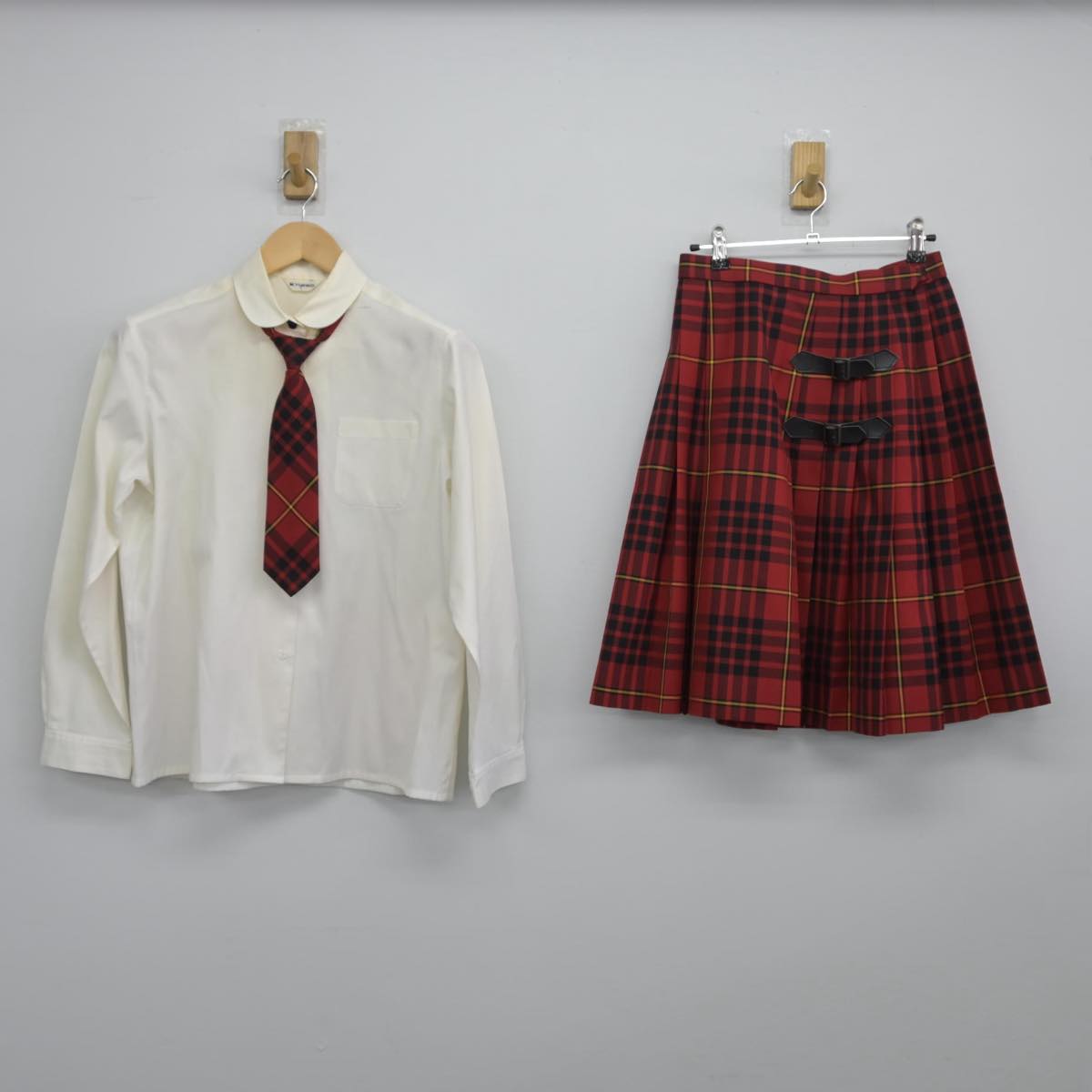 【中古】福島県 会津高等学校 女子制服 5点（ブレザー・シャツ・ニット・スカート）sf028713