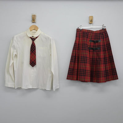 【中古】福島県 会津高等学校 女子制服 5点（ブレザー・シャツ・ニット・スカート）sf028713