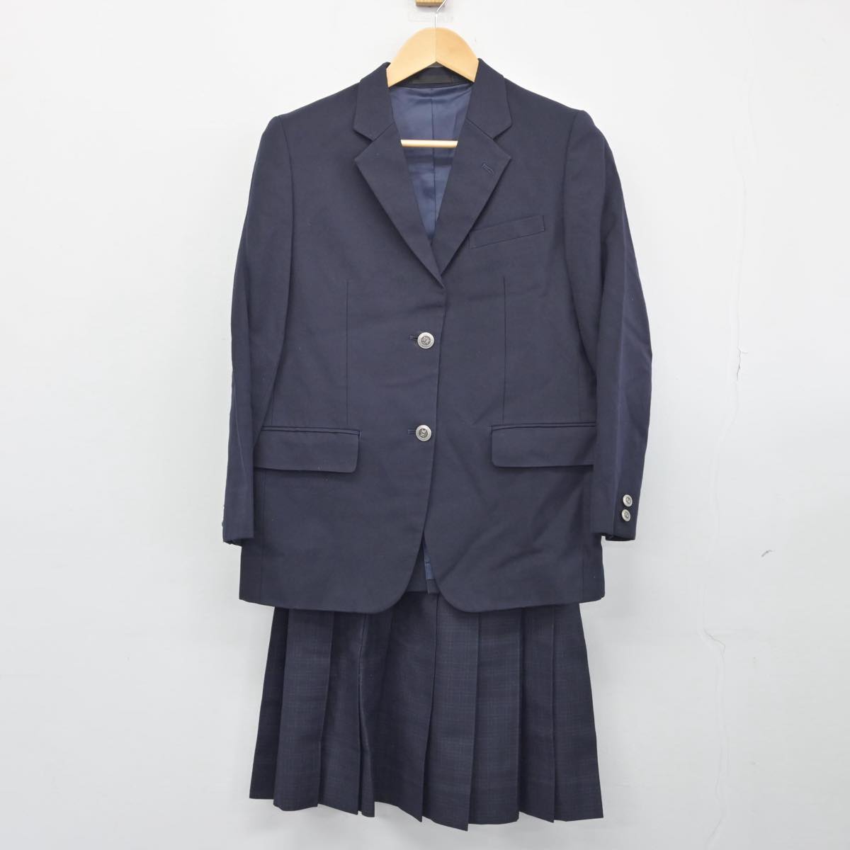 【中古】千葉県 成田北高等学校 女子制服 4点（ブレザー・スカート・スカート）sf028715