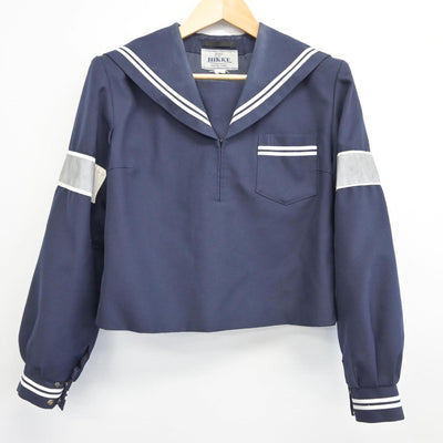 【中古】静岡県 吉田中学校 女子制服 2点（セーラー服・シャツ）sf028722