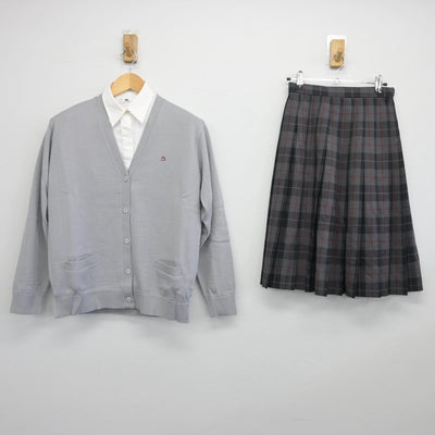 【中古】大阪府 梅花高等学校 女子制服 3点（シャツ・ニット・スカート）sf028726