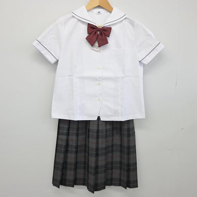 【中古】大阪府 梅花高等学校 女子制服 3点（セーラー服・スカート）sf028727