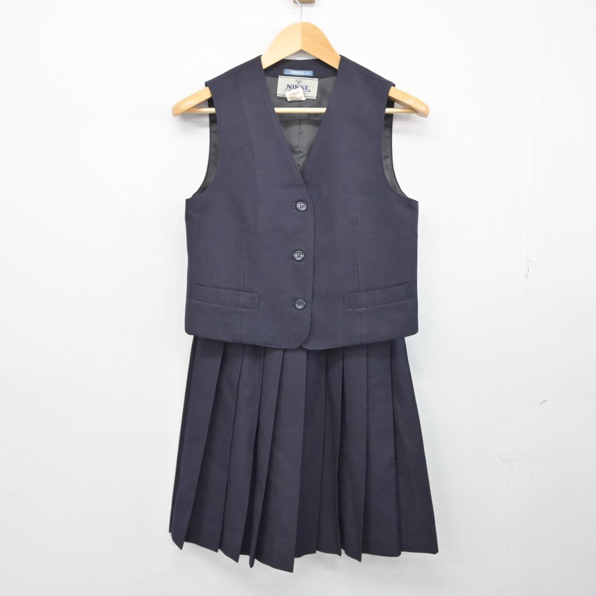 【中古】埼玉県 朝霞高等学校 女子制服 3点（ブレザー・ベスト・スカート）sf028748