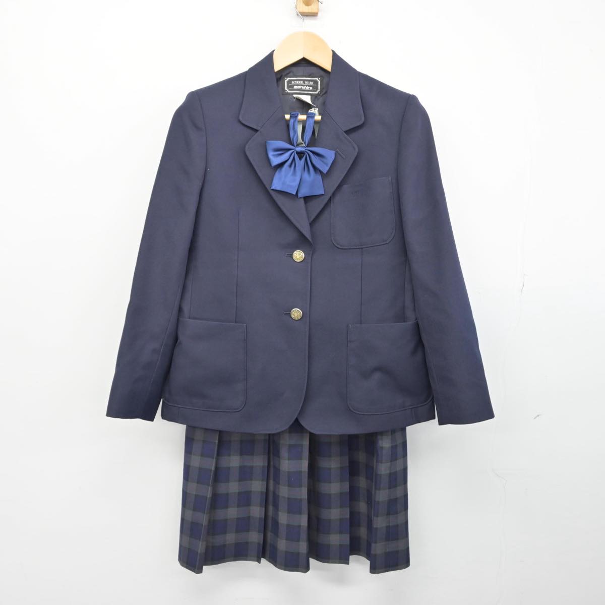 【中古】埼玉県 葦原中学校 女子制服 5点（ブレザー・スカート）sf028750