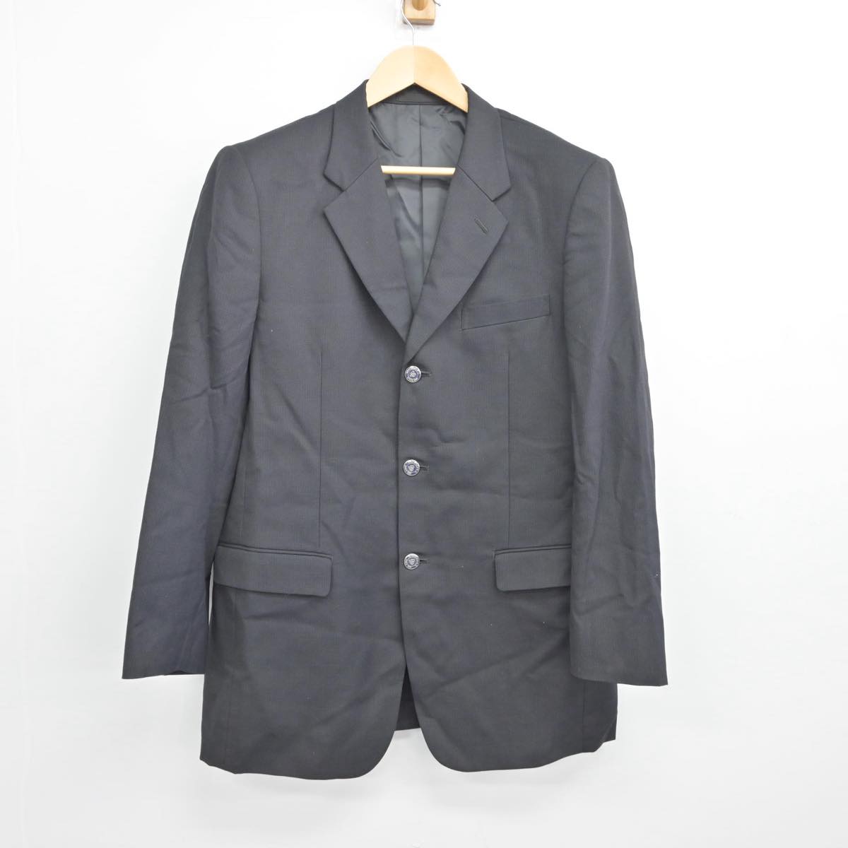 【中古】千葉県 下総高等学校 男子制服 2点（ブレザー・ズボン）sf028752