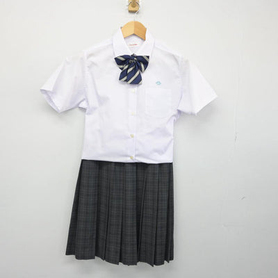 【中古】群馬県 安中総合学園高等学校 女子制服 4点（シャツ・シャツ・スカート）sf028774