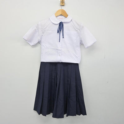 【中古】千葉県 船橋市立葛飾中学校 女子制服 4点（シャツ・スカート）sf028776