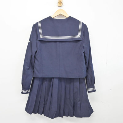 【中古】秋田県 羽城中学校 女子制服 2点（セーラー服・スカート）sf028784