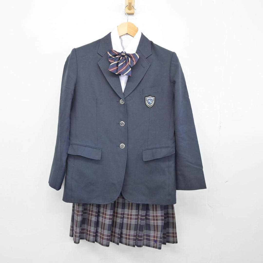 【中古】愛知県 守山高等学校 女子制服 4点（ブレザー・シャツ・スカート）sf028804