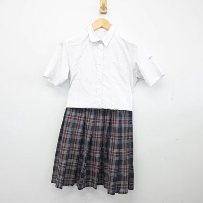 【中古】愛知県 守山高等学校 女子制服 3点（シャツ・スカート）sf028806