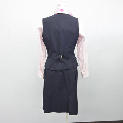 【中古】石川県 日本航空大学校 女子制服 4点（ベスト・シャツ・スカート）sf028823