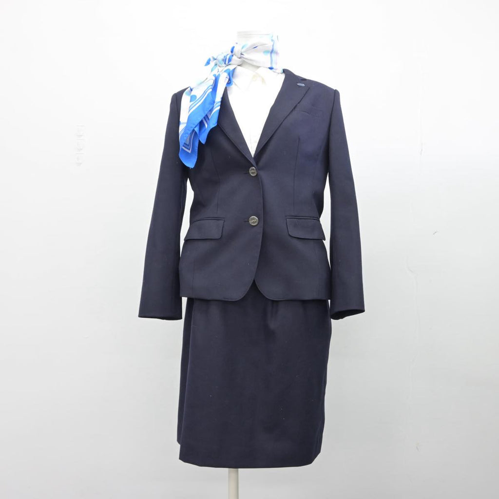 【中古制服】石川県 日本航空大学校 女子制服 4点（ブレザー 