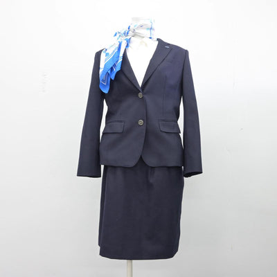 【中古】石川県 日本航空大学校 女子制服 4点（ブレザー・シャツ・スカート）sf028824