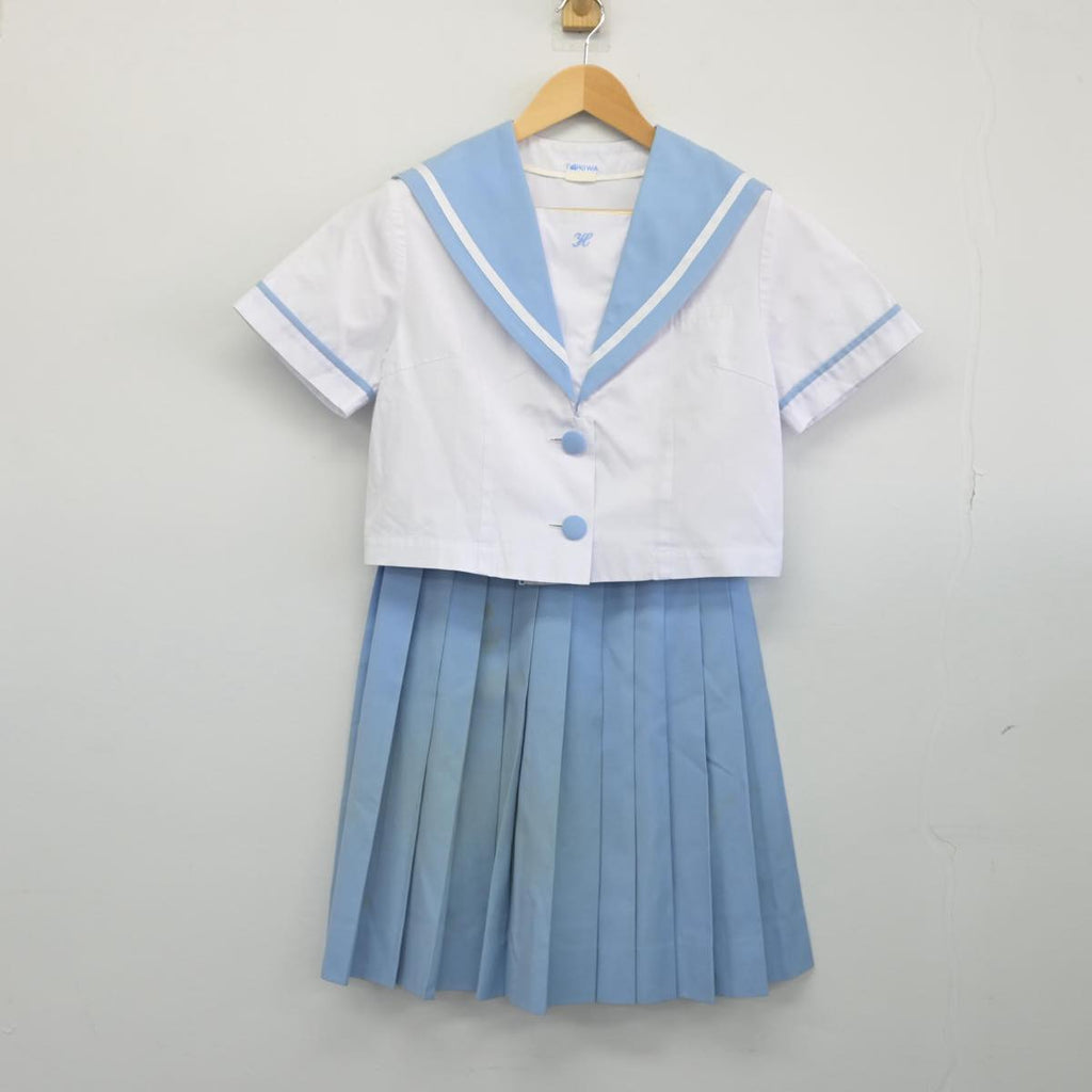 中古制服】大分県 別府羽室台高等学校 女子制服 2点（セーラー服 