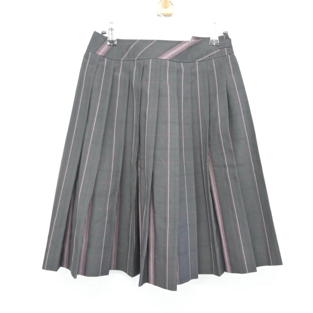 【中古】宮崎県 妻高等学校 女子制服 3点（ニットベスト・シャツ・スカート）sf028848