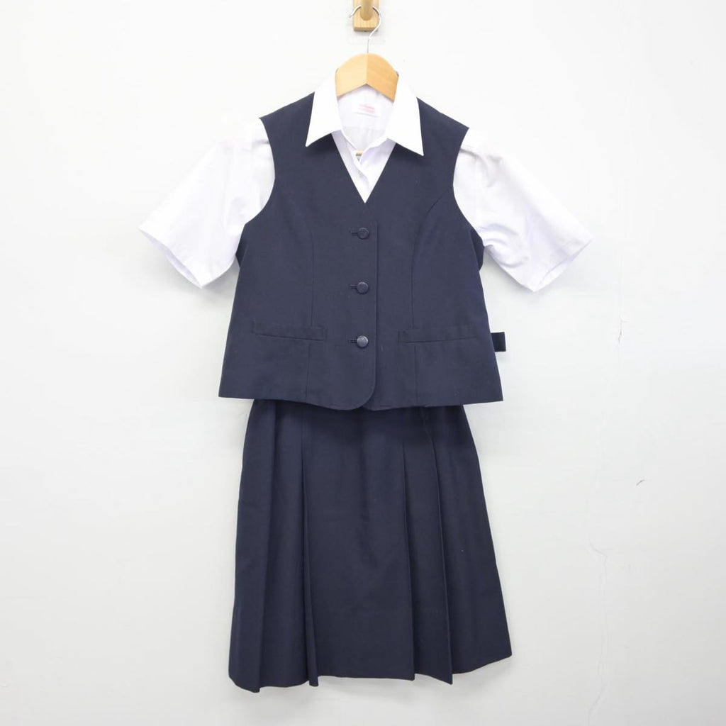 中古制服】埼玉県 入間野中学校 女子制服 4点(ベスト・シャツ 中古制服】埼玉県 入間野中学校 女子制服 4点(ベスト・シャツ