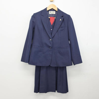 【中古】埼玉県 入間野中学校 女子制服 4点（ブレザー・ベスト・スカート）sf028854