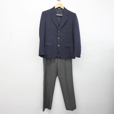 【中古】神奈川県 野川中学校 男子制服 2点（ブレザー・ズボン）sf028857