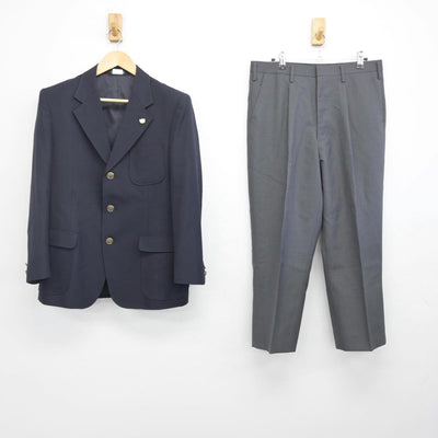 【中古】神奈川県 野川中学校 男子制服 4点（ブレザー・ズボン）sf028858