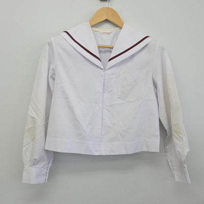 【中古】和歌山県 那賀高等学校 女子制服 2点（ニット・セーラー服）sf028871