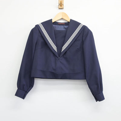 【中古】福岡県 香月中学校 女子制服 2点（セーラー服・ジャンパースカート）sf028885