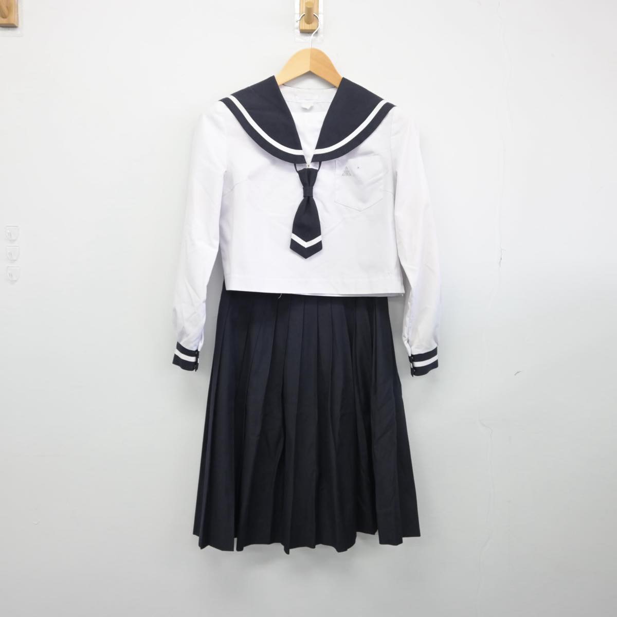 【中古】北海道 北海道伊達高等学校 女子制服 5点（セーラー服・セーラー服・スカート）sf028897