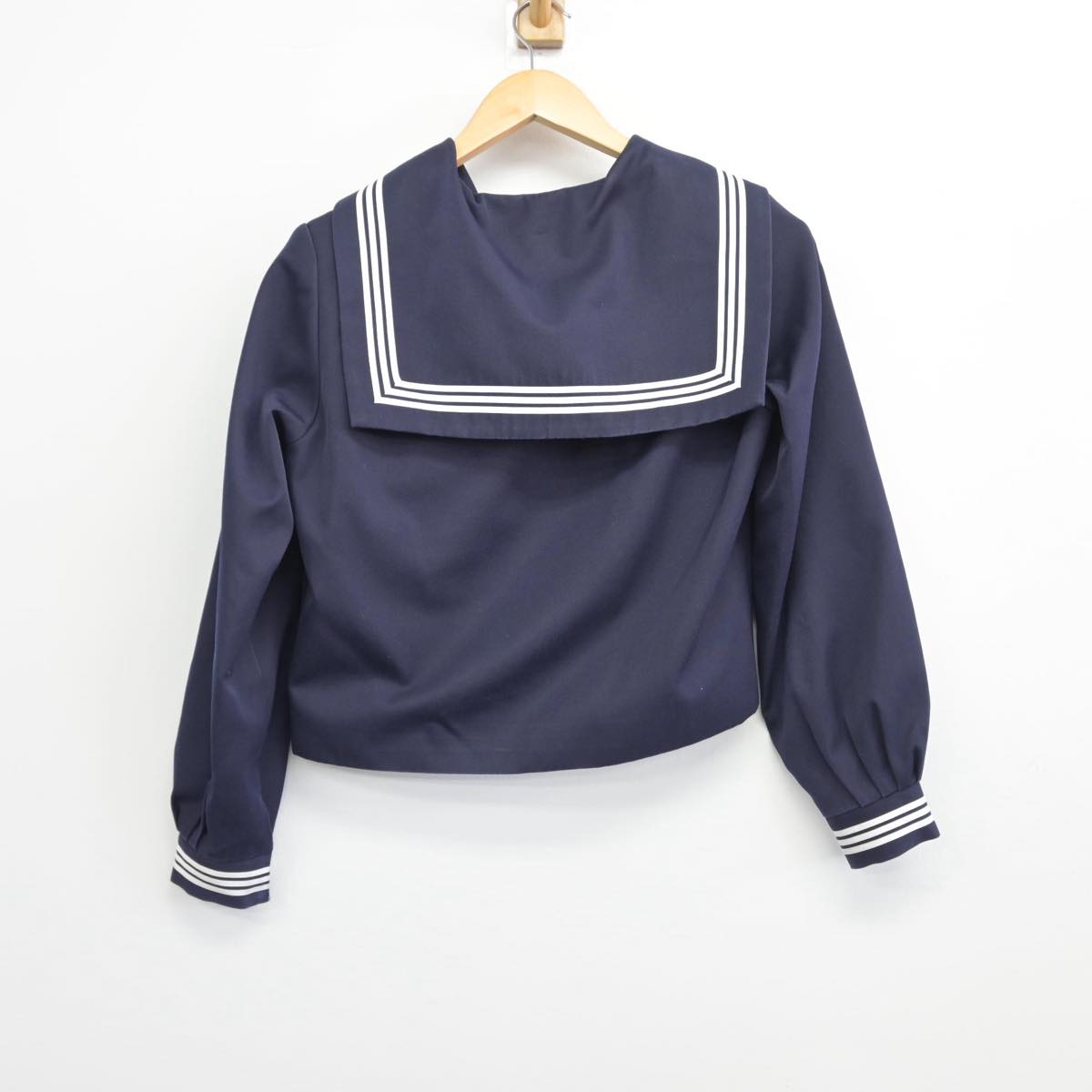 【中古】香川県 木太中学校 女子制服 3点（セーラー服・スカート）sf028901