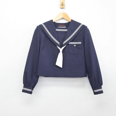 【中古】大阪府 岸和田市立山直中学校 女子制服 2点（セーラー服）sf028907