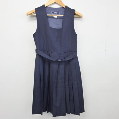 【中古】千葉県 東深井中学校 女子制服 3点（セーラー服・ジャンパースカート）sf028921