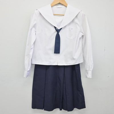 【中古】秋田県 秋田南高等学校 女子制服 5点（ブレザー・セーラー服・スカート）sf028926