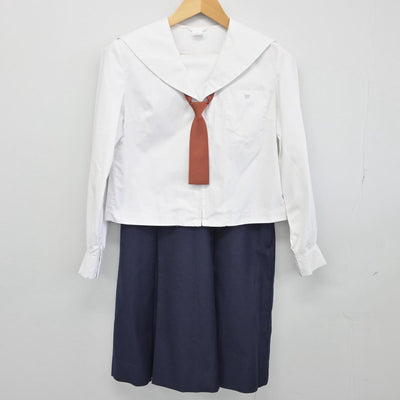 【中古】秋田県 秋田南高等学校 女子制服 5点（ブレザー・セーラー服・スカート）sf028929