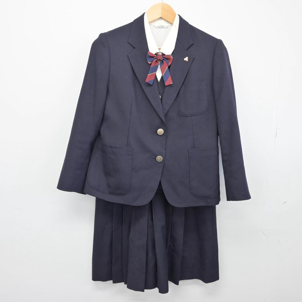 【中古】北海道 北海道札幌東豊高等学校/旧モデル 女子制服 6点（ブレザー・シャツ・ベスト・スカート）sf028938