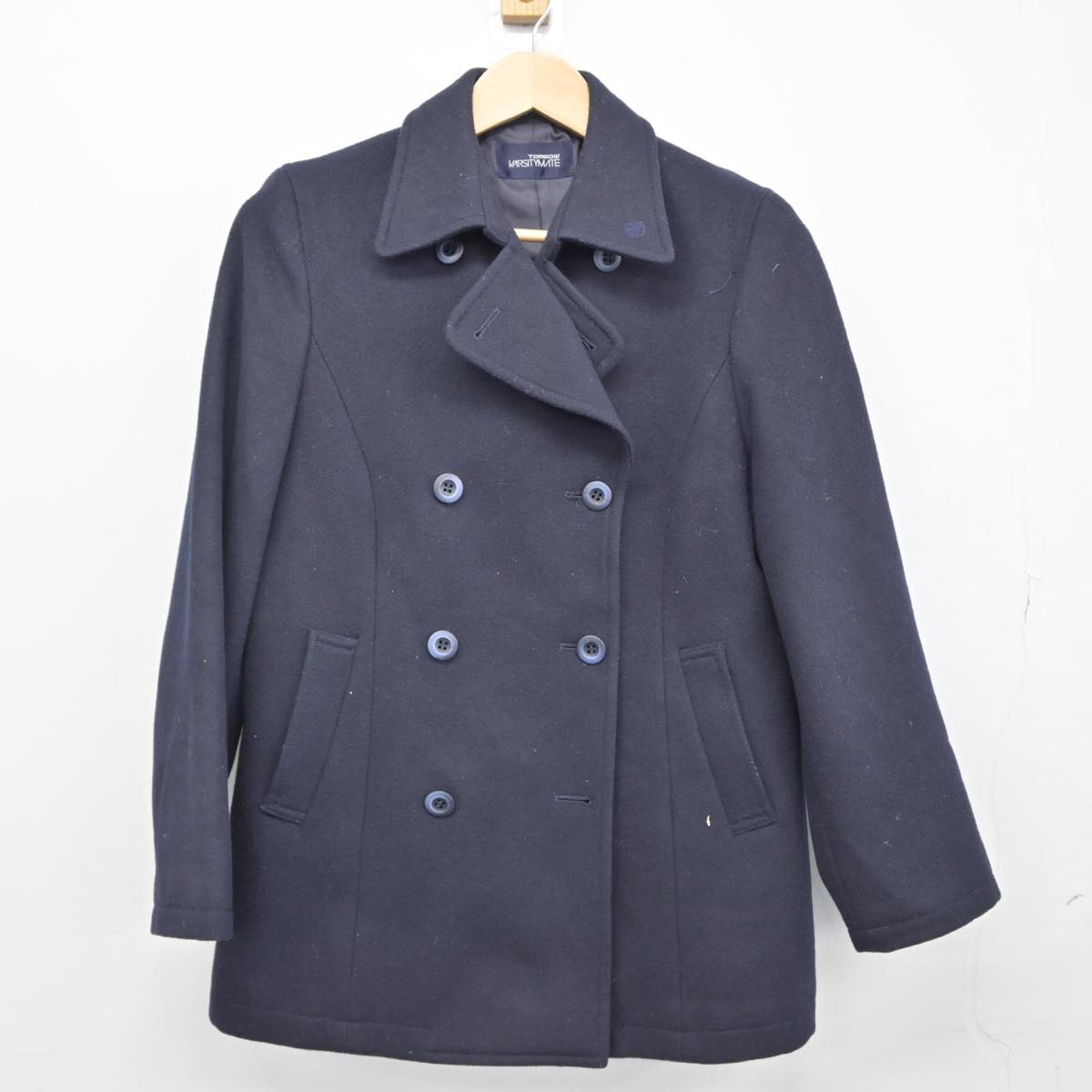 【中古】青森県 千葉学園高等学校 女子制服 1点（コート）sf028942