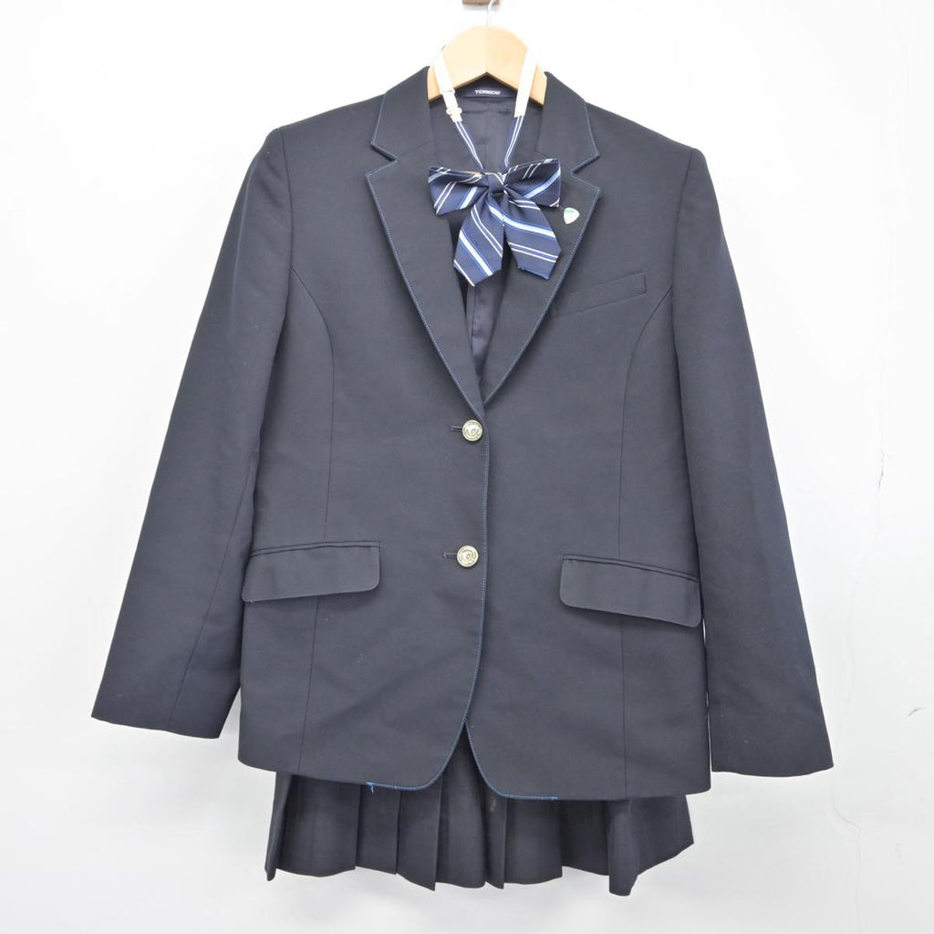 【中古】神奈川県 相模田名高等学校 女子制服 4点（ブレザー・スカート）sf028951