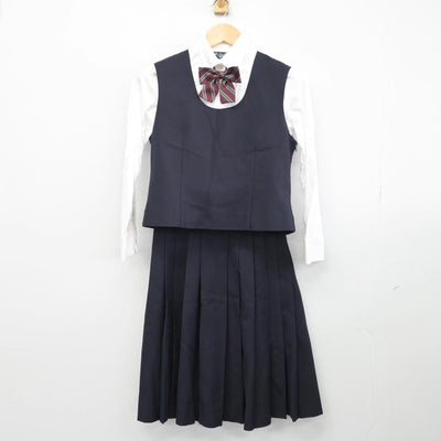 【中古】東京都 杉並区立井草中学校 女子制服 5点（ブレザー・ベスト・シャツ・スカート）sf028954