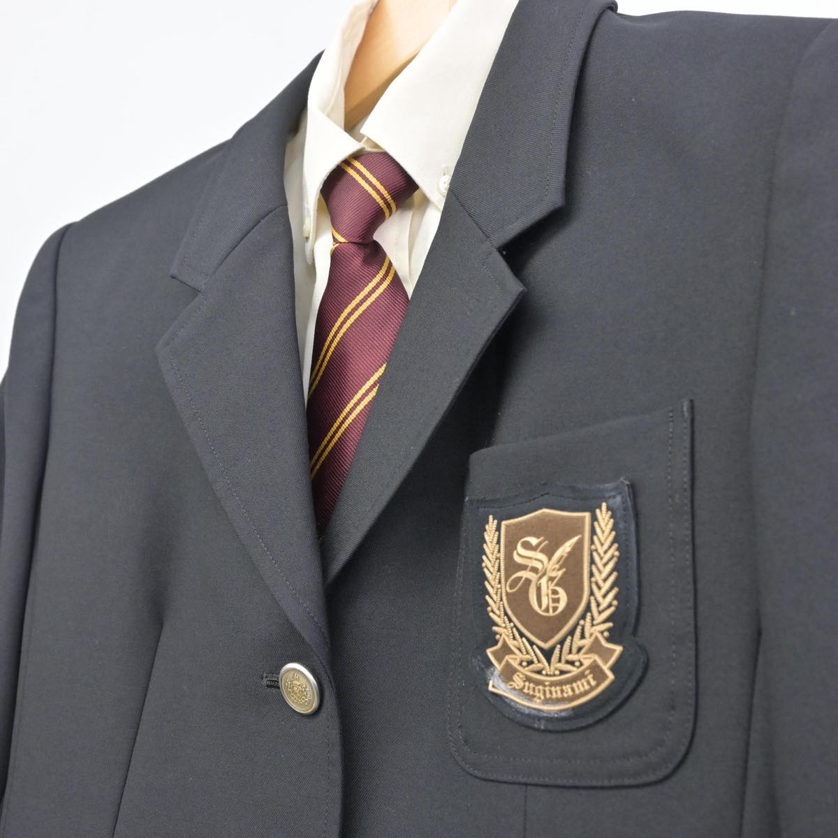 【中古】東京都 杉並学院高等学校 女子制服 4点（ブレザー・シャツ・スカート）sf028957