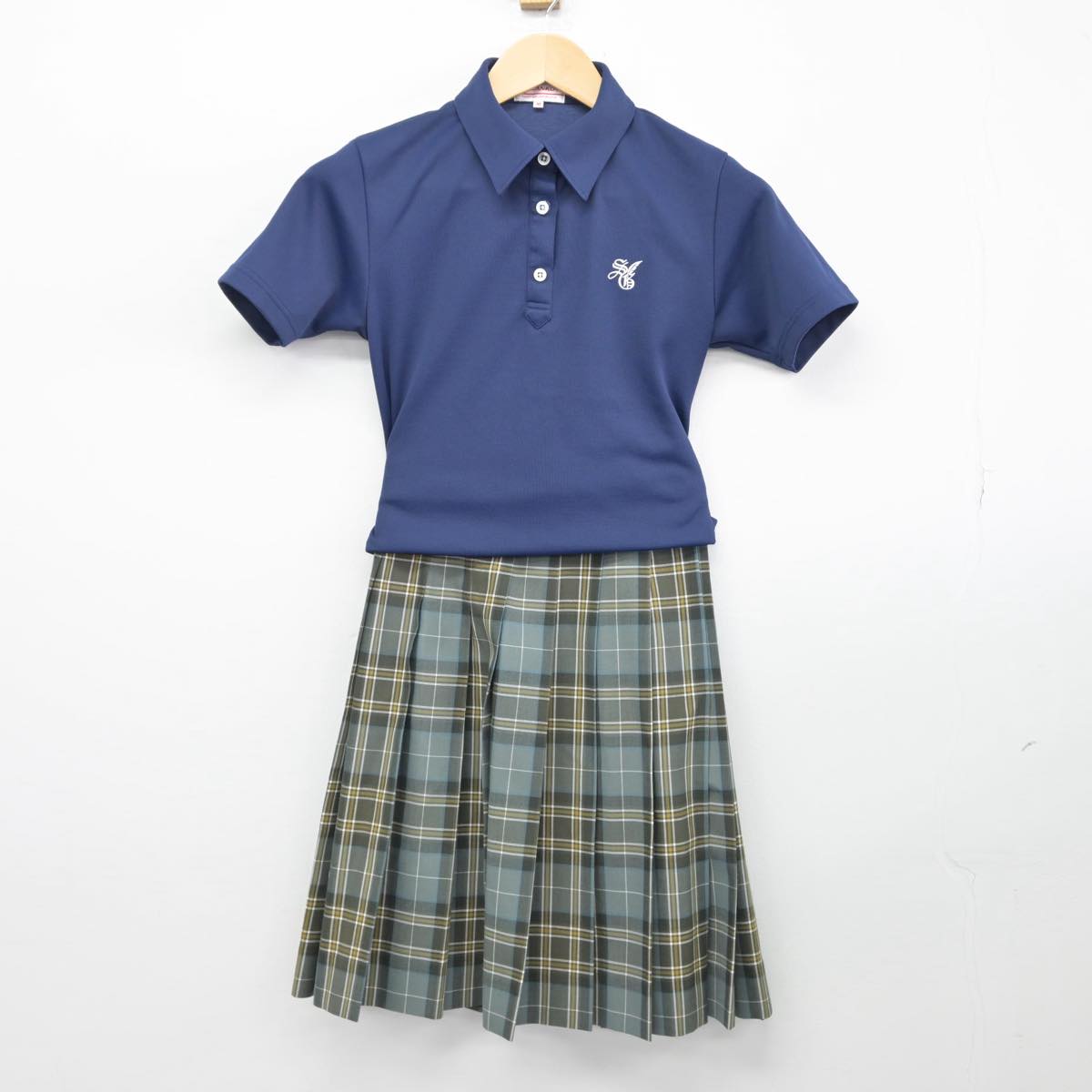 【中古】東京都 杉並学院高等学校 女子制服 2点（シャツ・スカート）sf028958