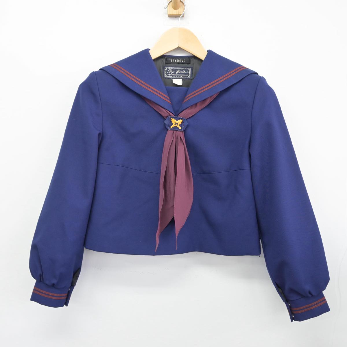 【中古】鳥取県 米子東高等学校 女子制服 3点（セーラー服・スカート）sf028959