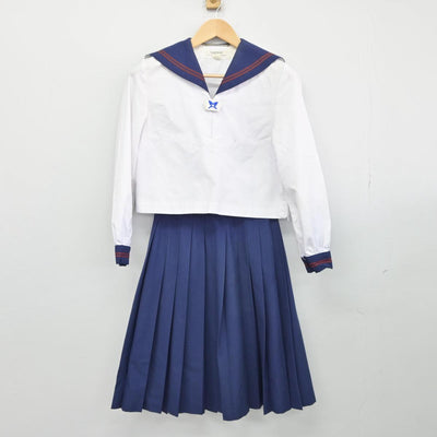 【中古】鳥取県 米子東高等学校 女子制服 2点（セーラー服・スカート）sf028961