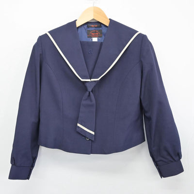 【中古】広島県 高陽高等学校 女子制服 4点（セーラー服・スカート・スカート）sf028983