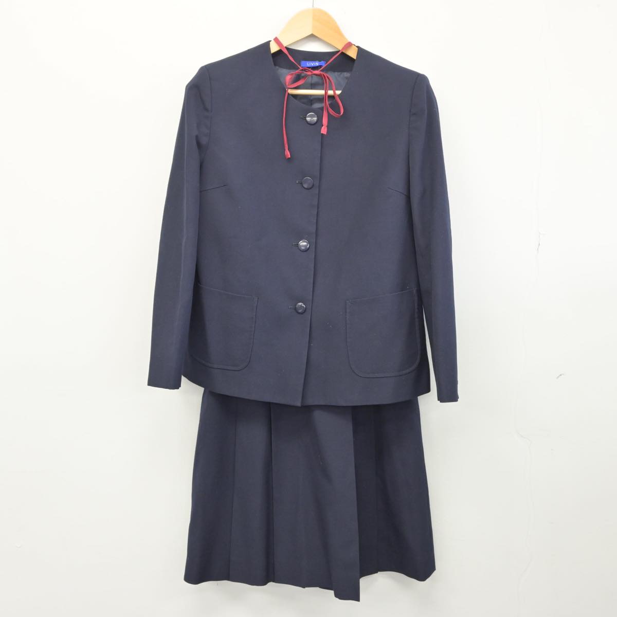 【中古】福島県 郡山第五中学校 女子制服 3点（ブレザー・スカート）sf028994