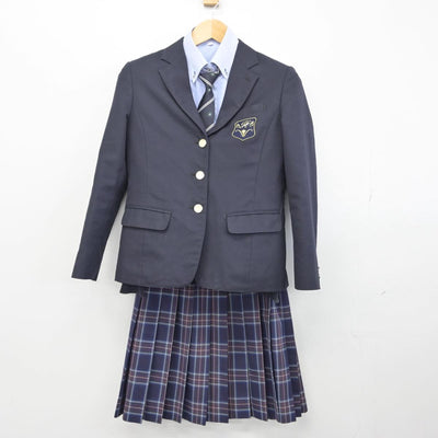 【中古】神奈川県 白鵬女子高等学校 女子制服 5点（ブレザー・ニット・シャツ・スカート）sf028998