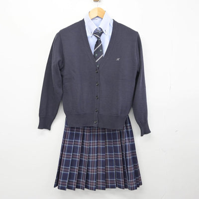 【中古】神奈川県 白鵬女子高等学校 女子制服 5点（ブレザー・ニット・シャツ・スカート）sf028998