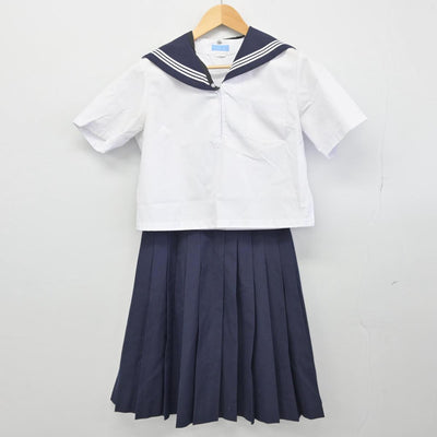 【中古】茨城県 立日立第二高等学校 女子制服 3点（セーラー服・スカート）sf029003