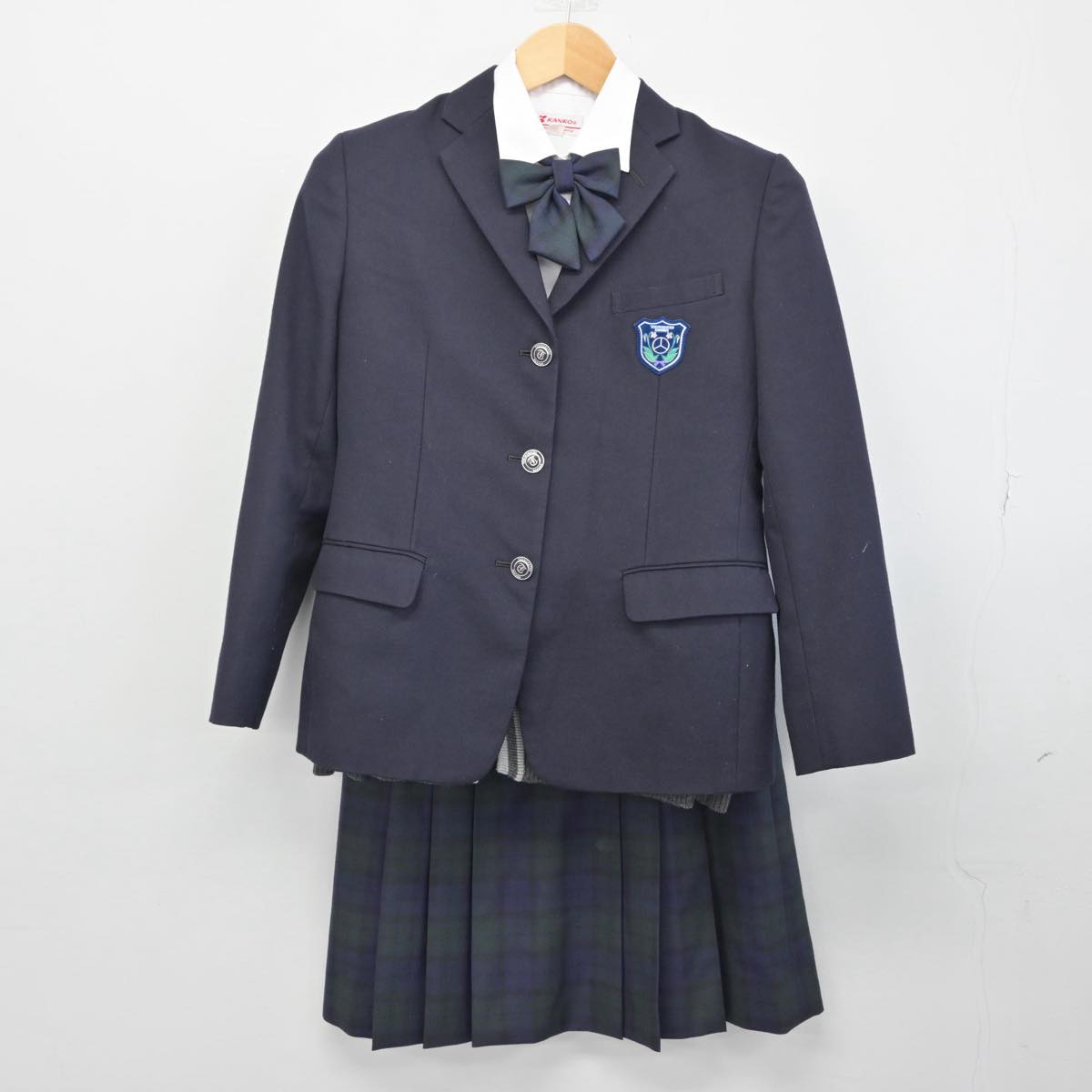 【中古】東京都 トキワ松学園中学校 女子制服 5点（ブレザー・ニット・シャツ・スカート）sf029004